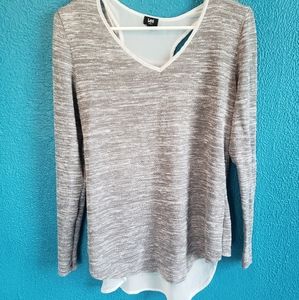 Layered grey tunic